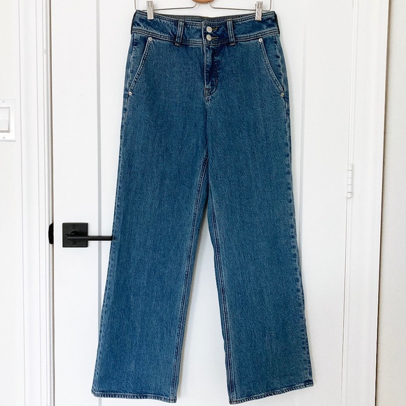 NWT J. Crew Tall Slim-wide Jean with Stacked Buttons in Elaine Wash - 26T - Picture 2 of 5